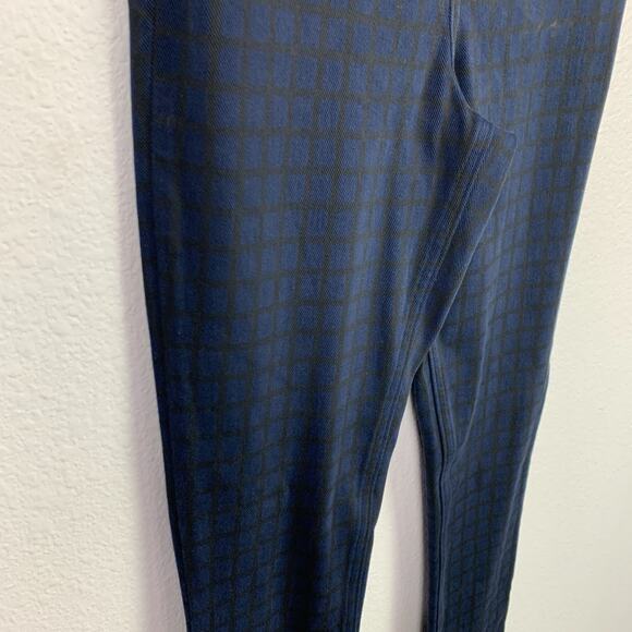 Spanx Black Blue Plaid Pants Leggings Jeggings Size XS A368566 NWT - Picture 3 of 8